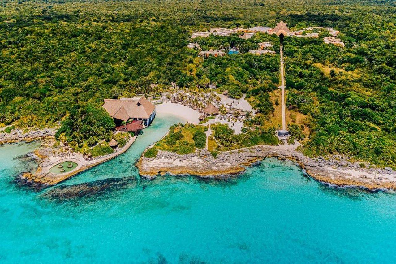 Occidental At Xcaret Destination Hotell Playa del Carmen Eksteriør bilde Aerial view of Xel-Há