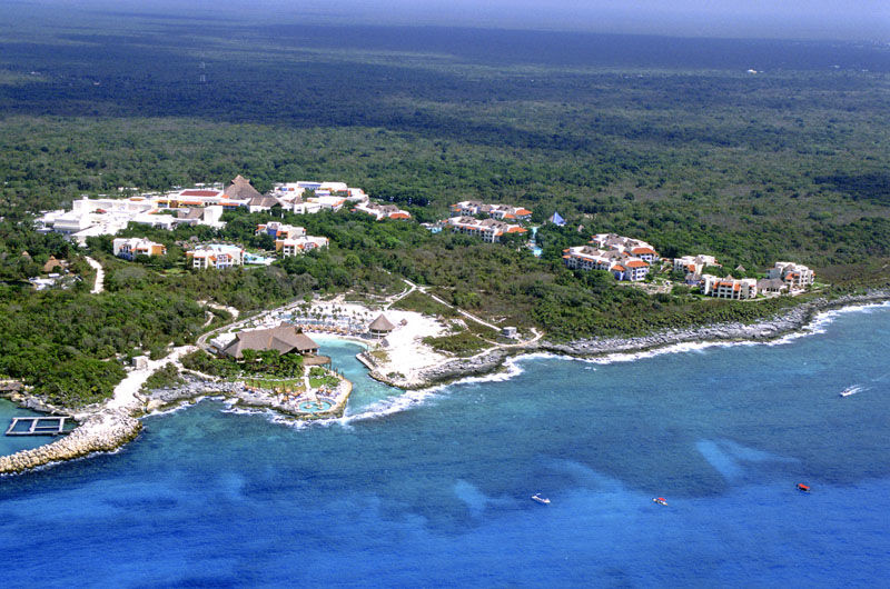 Occidental At Xcaret Destination Hotell Playa del Carmen Eksteriør bilde Aerial view of Xcarett